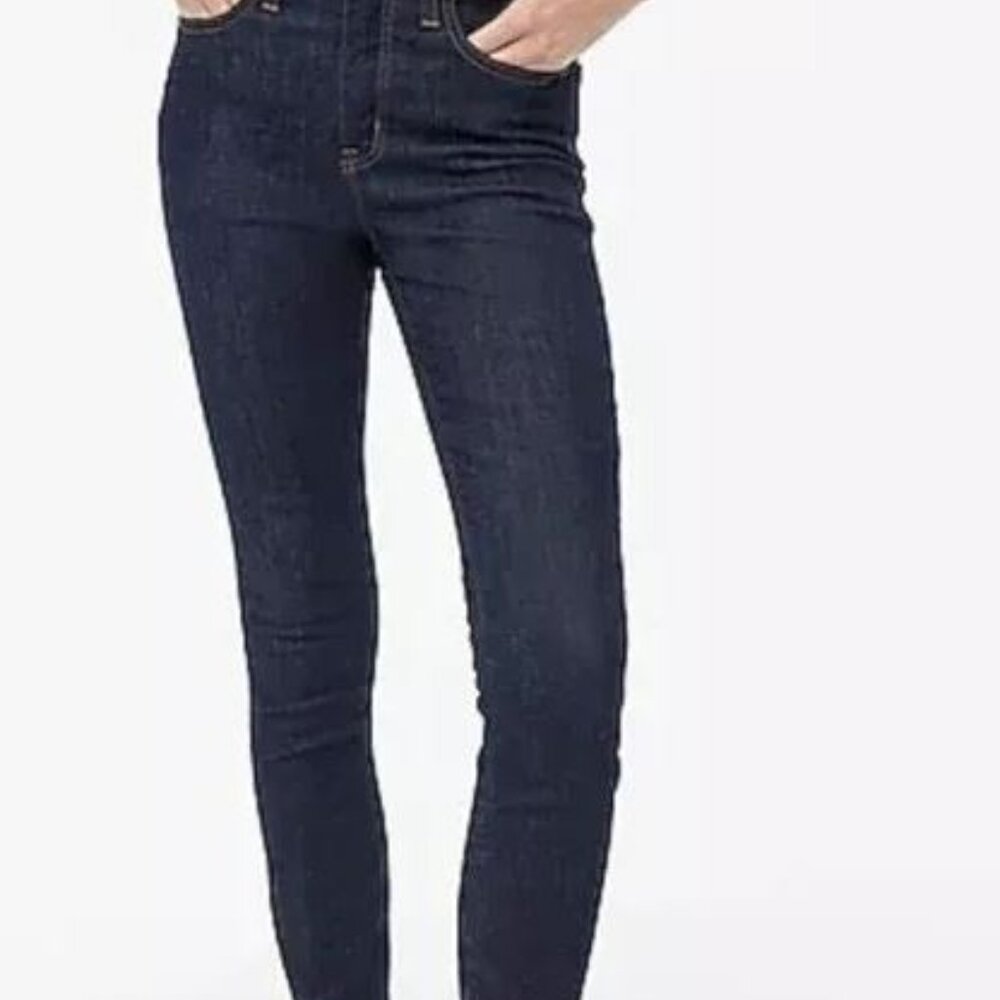 J.CREW Lookout High Rise Skinny Dark Wash Jeans  | 25